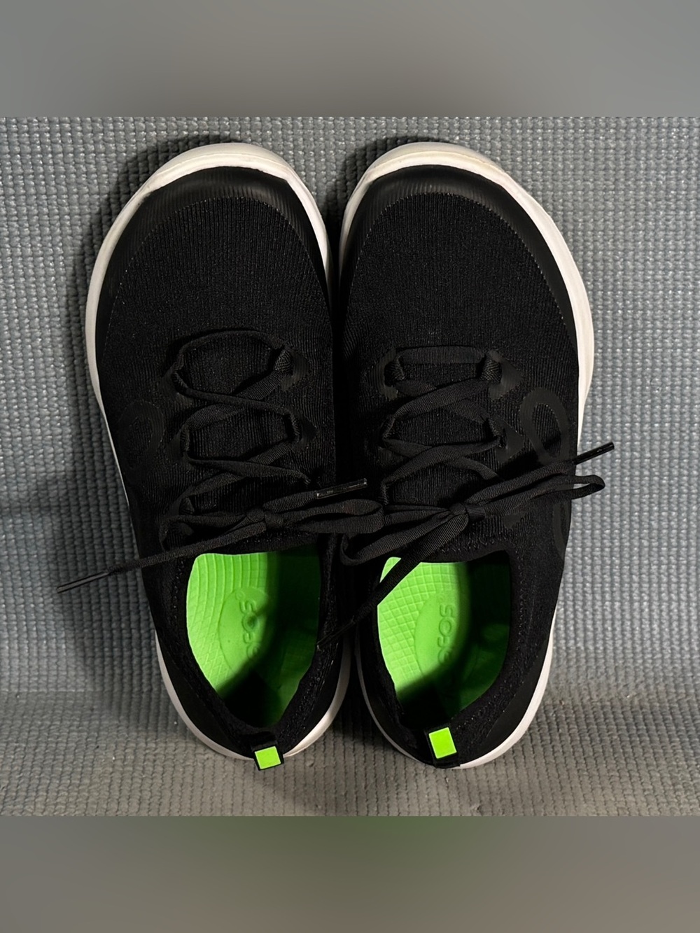 OOfos Women's OOmg Sport Shoes White/Black Size 8.5 - Picture 5 of 9